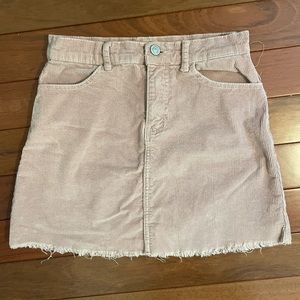 Pacsun pink corduroy skirt